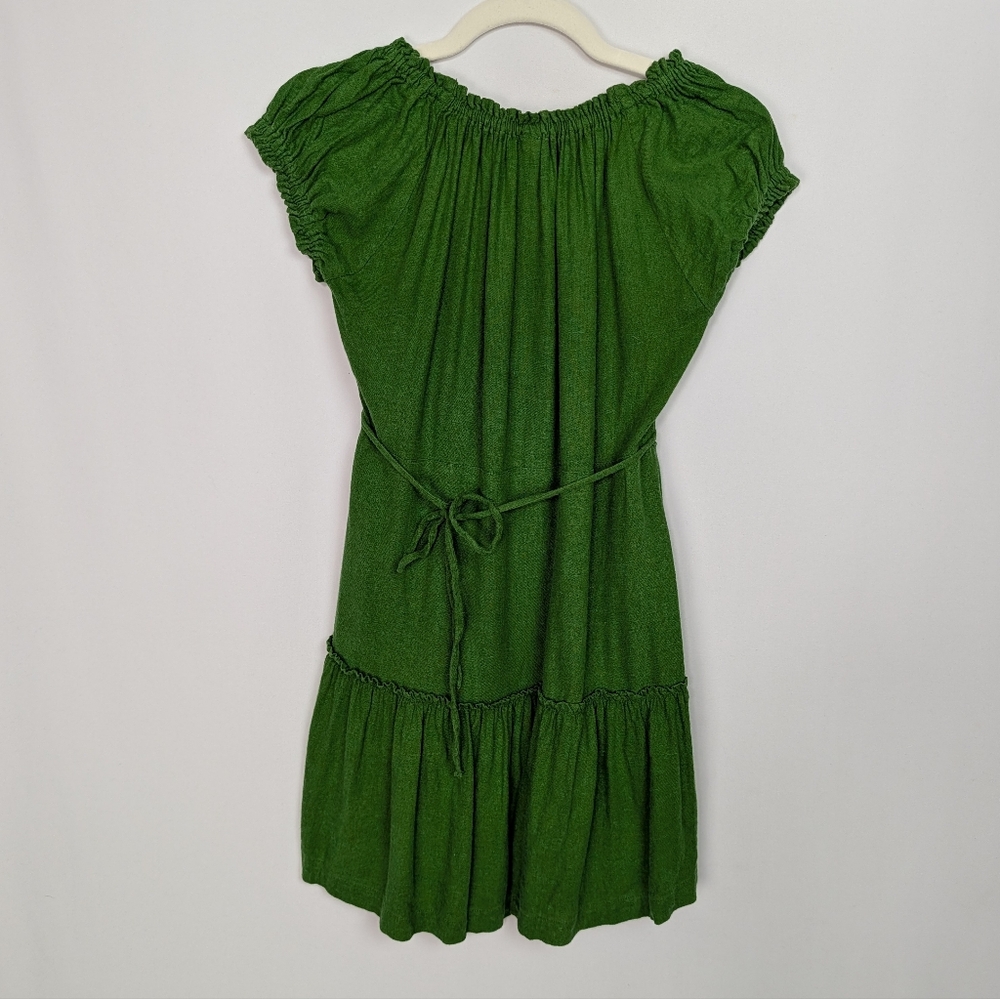 Free People Perri Linen Drop-Waist Mini Dress - Picture 5 of 13